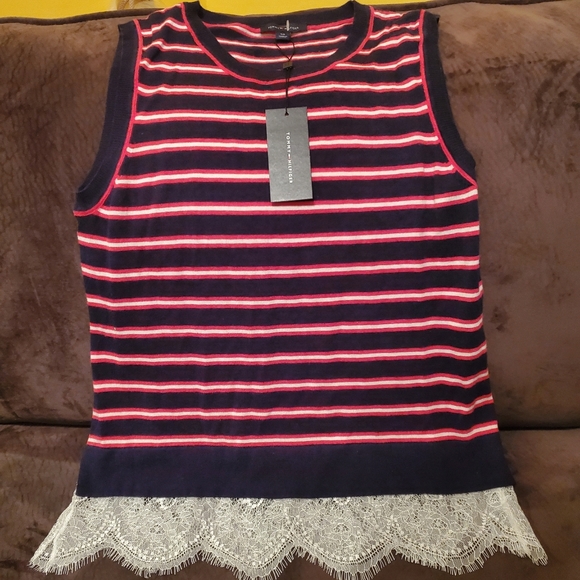 💼Tommy Hilfiger Striped Tank - Picture 1 of 3